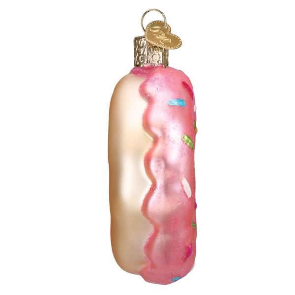 Old World Christmas Pink Frosted Christmas Tree Ornament