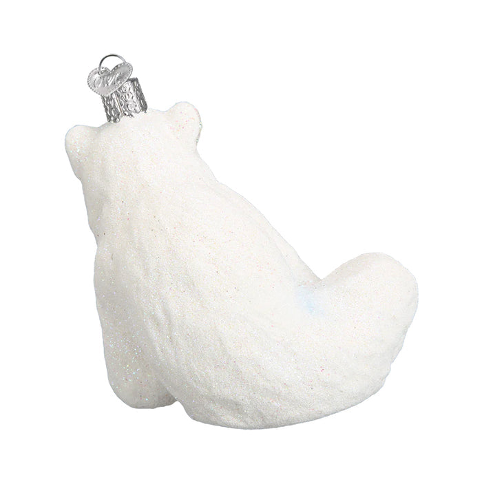 Polar Bear with Cub Back View