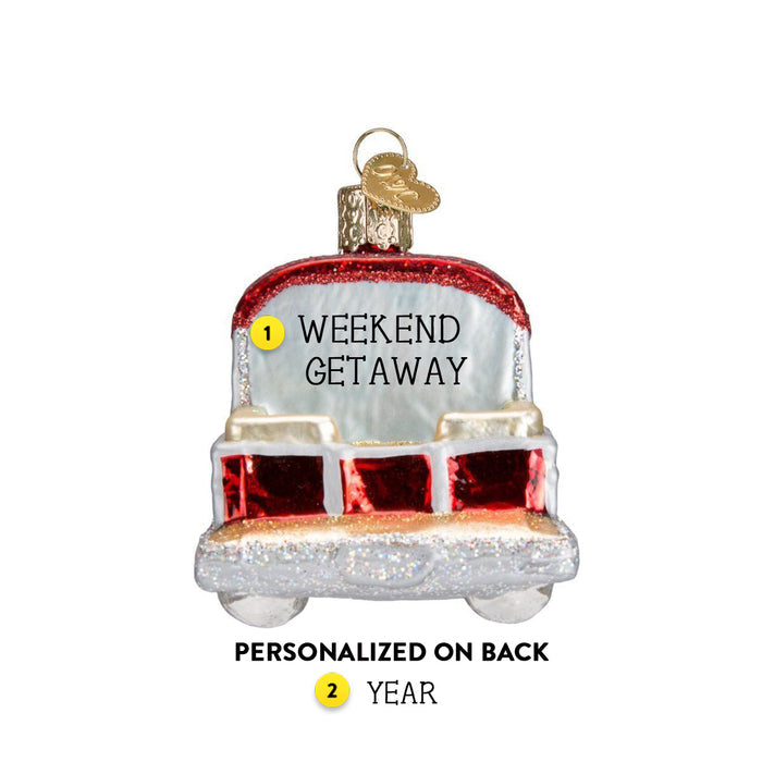 Pontoon Boat Ornament - Old World Christmas