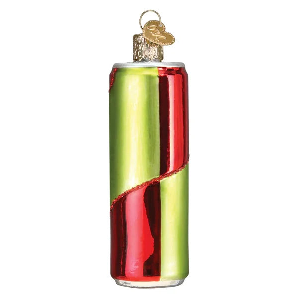 Back Santa Seltzer Ornament - Old World Christmas