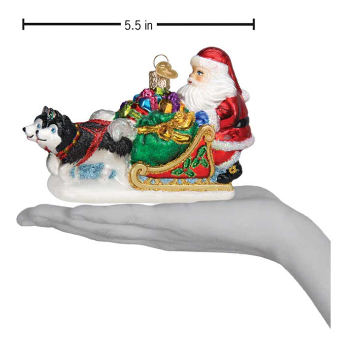 Santa's Dog Sled Ornament - Old World Christmas