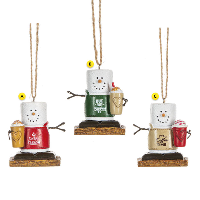S'mores Barista Ornaments