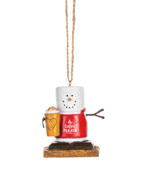 S'mores Barista Ornaments - Coffee Please
