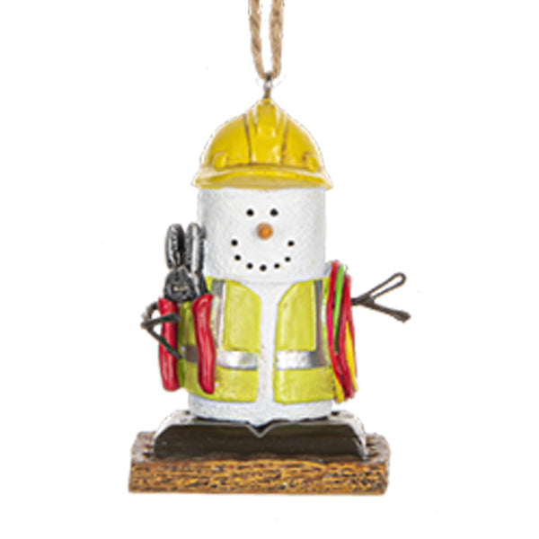 s'mores electrician ornament