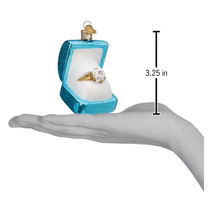 Something Blue Ring Box Ornament - Old World Christmas  32570