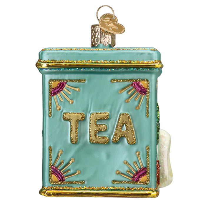 Tea Tin Ornament - Old World Christmas 32654