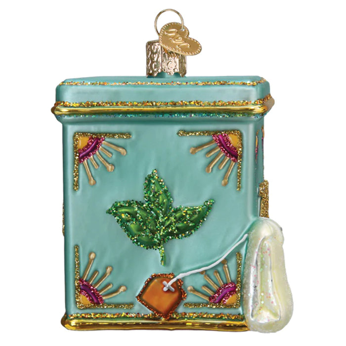 Tea Tin Ornament - Old World Christmas 32654