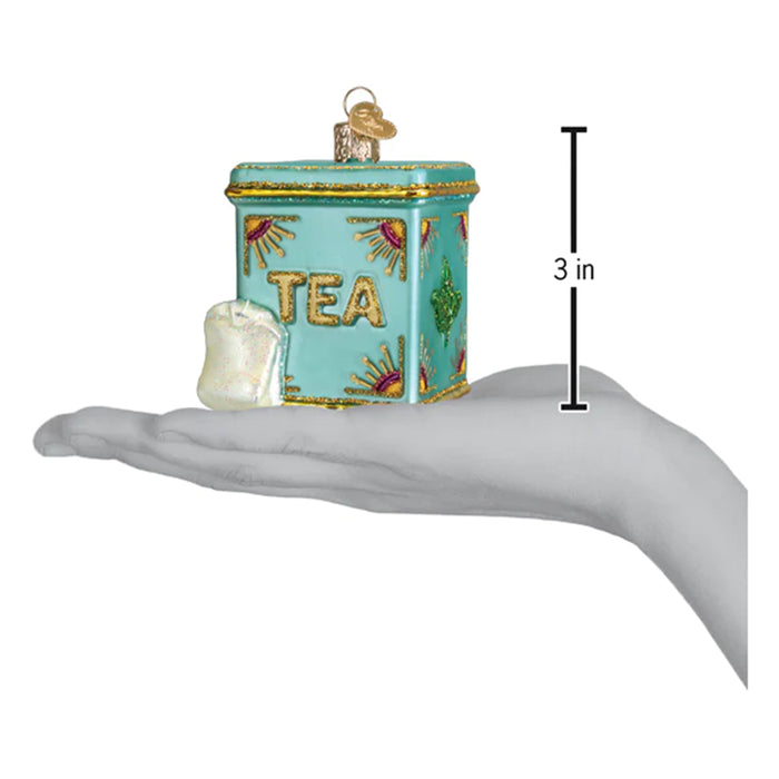 Tea Tin Ornament - Old World Christmas 32654