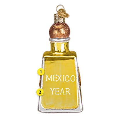 Tequila Bottle Ornament - Old World Christmas
