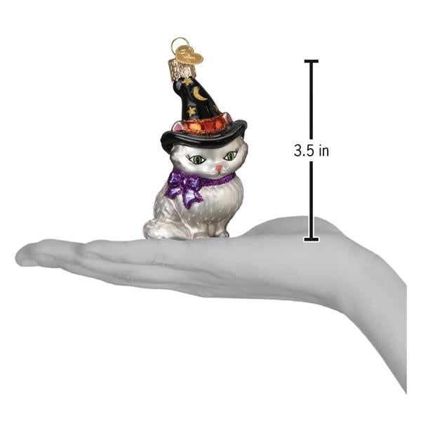 Witch Kitten Ornament - Old World Christmas