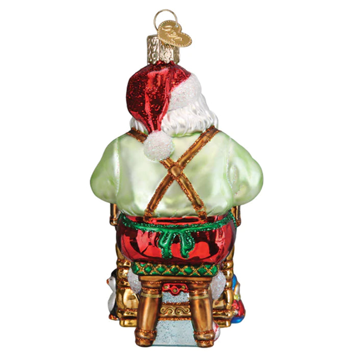 Workshop Santa Ornament - Old World Christmas 40346